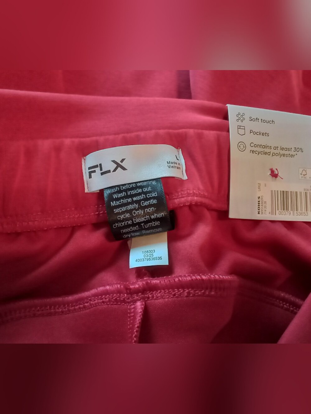 FLX Activewear Red Shorts
